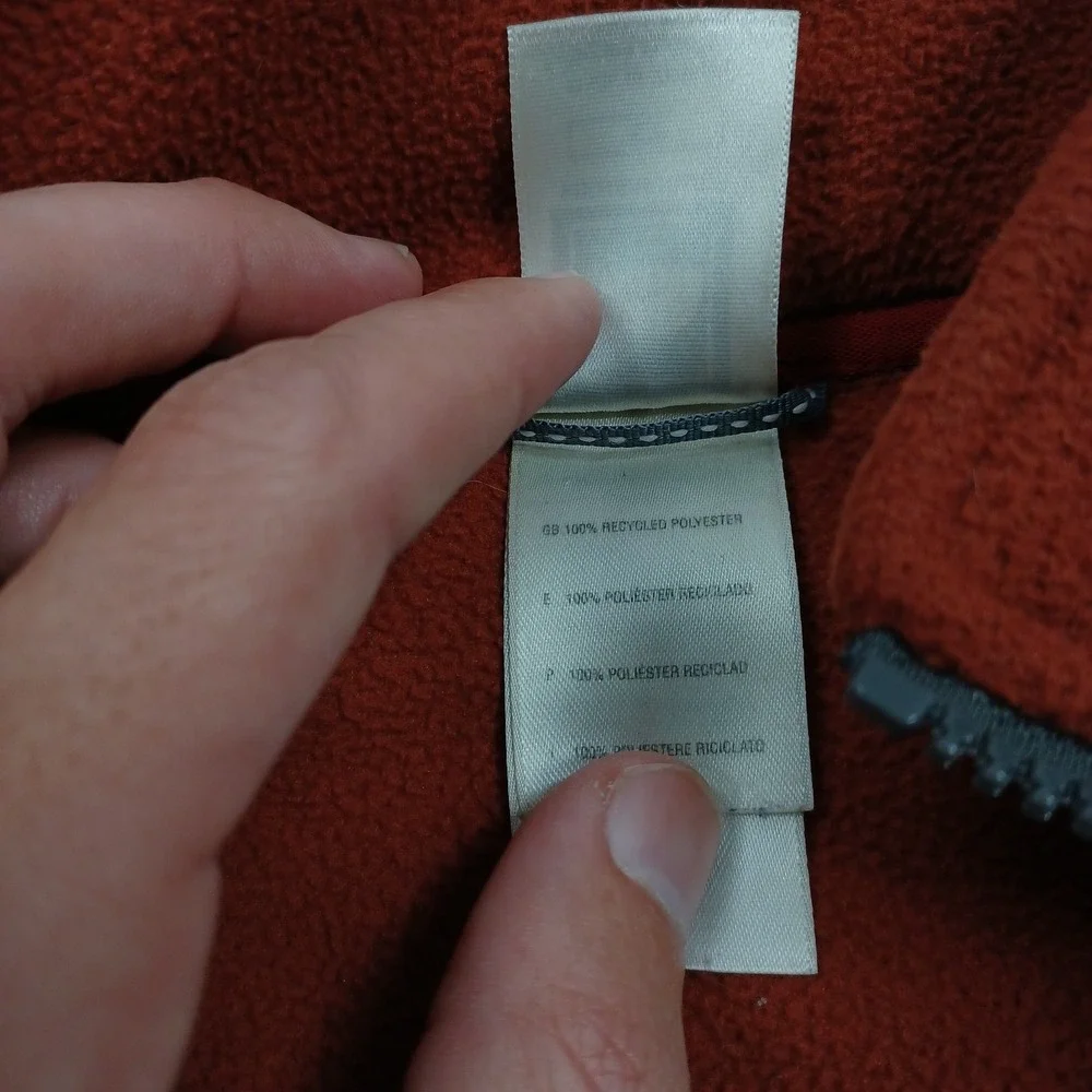 North Face Jacket Mens Small Gray Fleece Full Zip Pockets Outdoor Casual